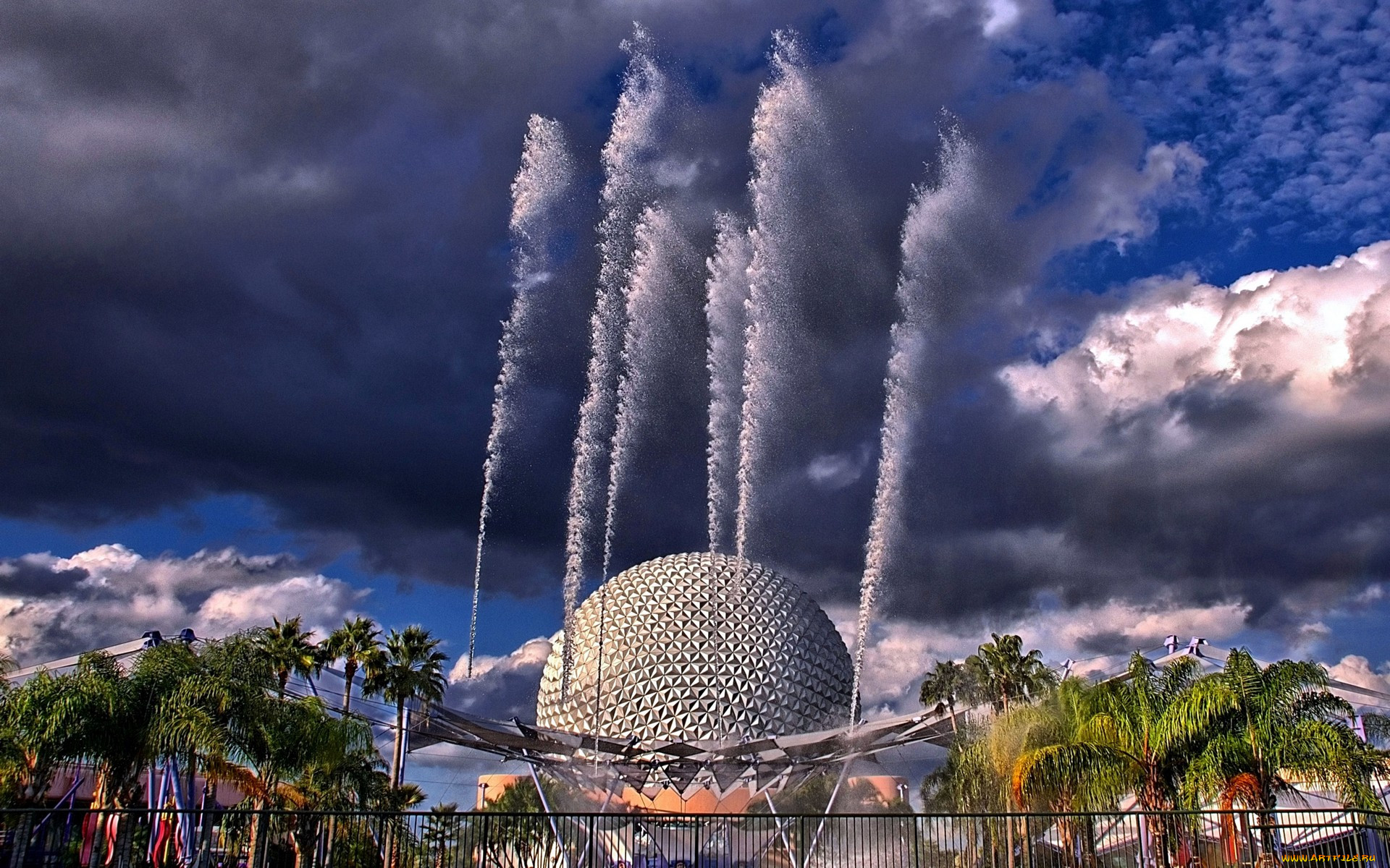 disney, epcot, fountain, of, nations, , 